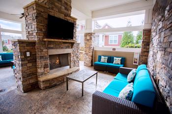 Outdoor fireside retreat